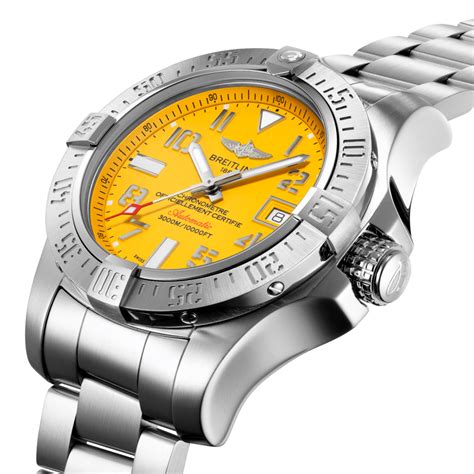 breitling avenger seawolf yellow replica|breitling avenger seawolf yellow dial.